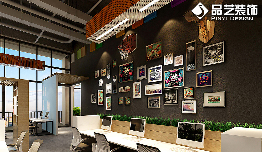 工業混搭創客空間辦公室裝修設計