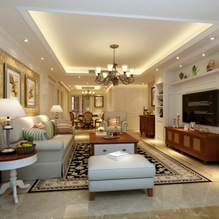 復(fù)式背景墻裝修效果圖